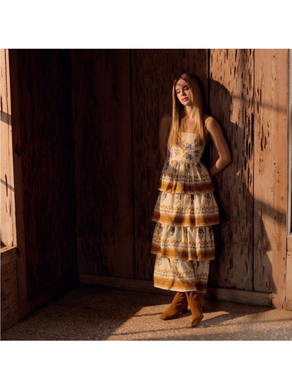 Olivia By Livro Ophelia Tiered Midi Dress